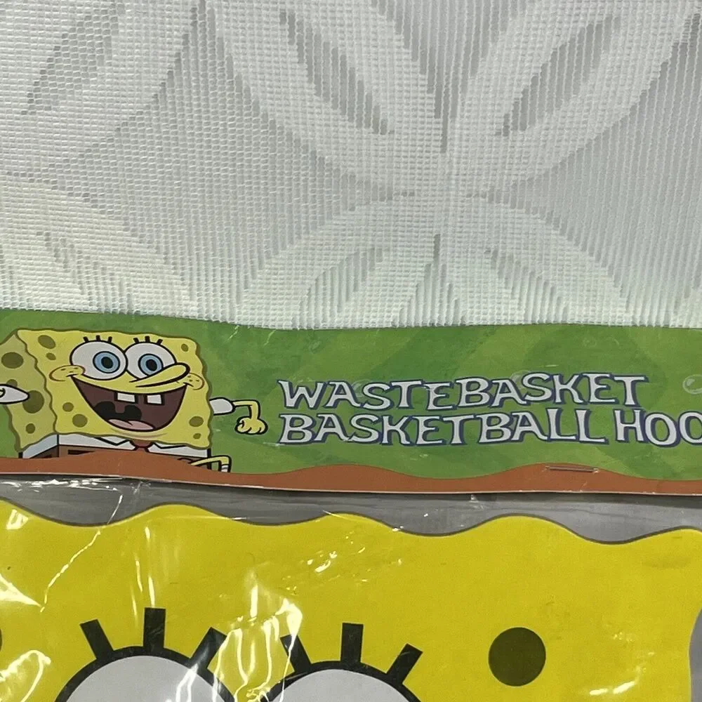 5 for $25| Nickelodeon‎ SpongeBob SquarePants Wastebasket Basketball Hoop 2003